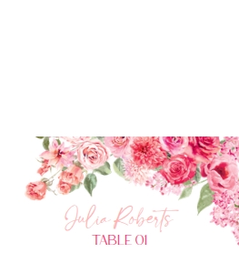 B052 Place Card Folded: B052 Bridal Shower Bundle