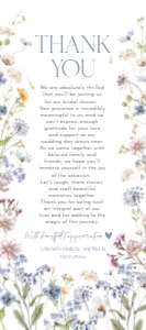B031 Thank You Napkin Note 4x9: B031 Menu