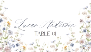 E025 Place Card Flat: E025 Place Card