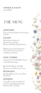 E026 Menu 4x9: E026 Menu