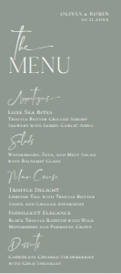 E027 Menu 4x9 A: E027 Menu