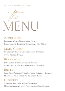 E027 Menu 5x7 D: E027 Menu
