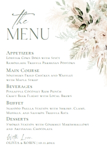 E027 Menu 5x7 C: E027 Menu