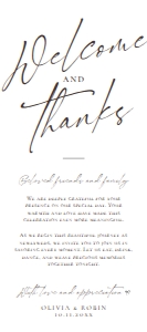 E028 Napkin Thank You Note B 4x9: E028 Napkin Thank You Note