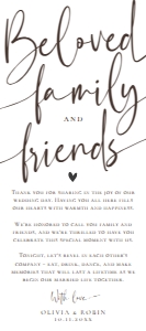 E028 Napkin Thank You Note F 4x9: E028 Napkin Thank You Note