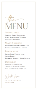 E016 Menu 3.75x9 D: E016 Menu