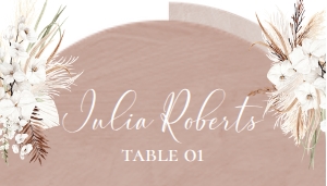 E029 Place Card Flat: E029 Menu
