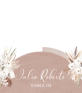 E029 Place Card Folded: E029 Menu