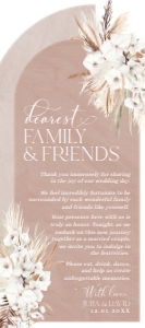E029 Thank You Napkin Note 4x9: E029 Menu