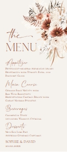 E030 Menu 4x9 D: E030 Menu Napkin Thank You Note