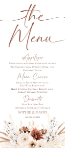 E030 Menu 4x9 E: E030 Menu Napkin Thank You Note