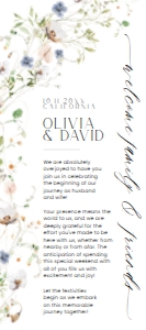 E035 Wedding Itinerary 4x9 B: D023 Wedding Itinerary