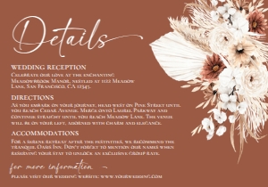 D021 Detail Card Horizontal 5x3.5: D021 Wedding Suite
