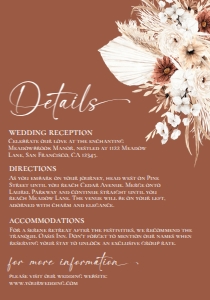 D021 Detail Card Vertical 3.5x5: D021 Wedding Suite