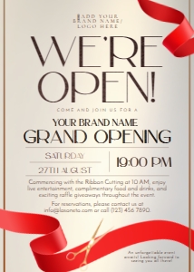 C049 Grand Opening Invite design preview