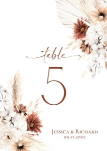 D021 Table Number 5x7: D021 Table Number