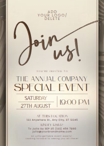 C050 Business Invitation design preview