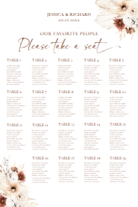 D021 Seating Chart Vertical 24x36: D021 Wedding Bundle