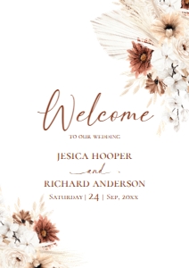 D021 Welcome Sign Vertical A2: D021 Wedding Bundle