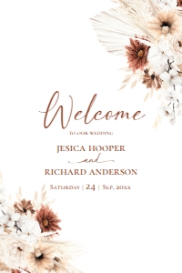 D021 Welcome Sign Vertical 36x24: D021 Wedding Bundle