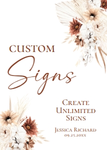 D021 Custom Sign 5x7: D021 Custom Sign