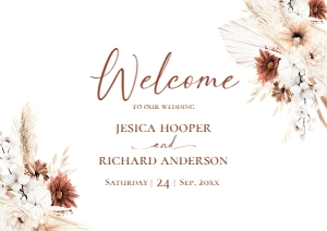 D021 Welcome Sign Horizontal A1: D021 Wedding Bundle