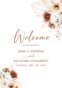 D021 Welcome Sign Vertical A1: D021 Wedding Bundle