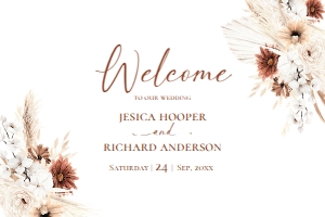 D021 Welcome Sign Horizontal 36x24: D021 Wedding Bundle