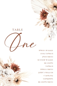 D021 Seating Chart Card 4x6: D021 Wedding Bundle