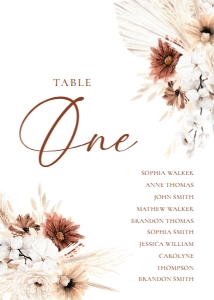 D021 Seating Chart Card 5x7: D021 Wedding Bundle