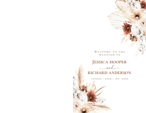 D021 Wedding Program design preview