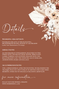 D021 Detail Card Vertical 4x6: D021 Wedding Suite