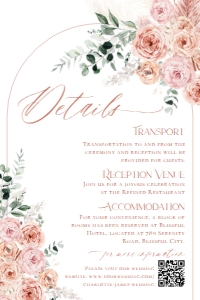 E042 Detail Card Vertical 4x6: E042 Wedding Suite
