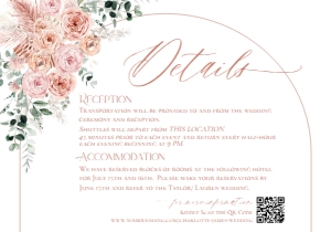 E042 Detail Card Horizontal 5x3.5: E042 Wedding Suite