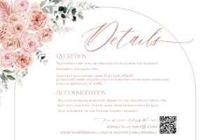 E042 Detail Card Horizontal 6x4: E042 Wedding Suite