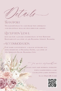 E043 Detail Card Vertical 4x6: E043 Wedding Suite