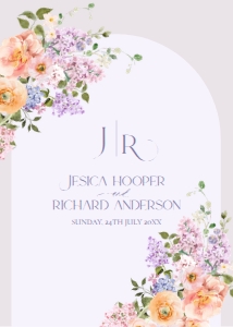 E045 Wedding Invite Back: E045 Wedding Suite