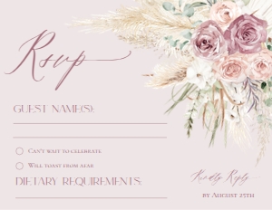 E043 RSVP 5.5x4.25: E043 Wedding Suite