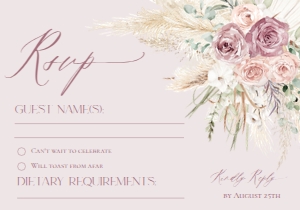 E043 RSVP 5x3.5: E043 Wedding Suite
