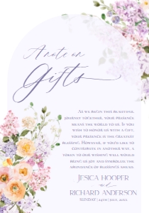 E045 Wishing Well Card 3.5x5: E045 Wedding Suite