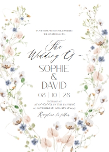 D023 Wedding Invite Front: D023 Wedding Bundle