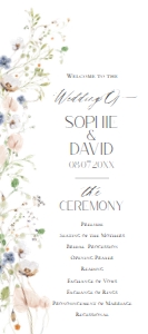 D023 Wedding Program design preview