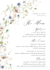 D023 Menu 5x7: D023 Menu