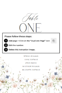 D023 Seating Chart Card 4x6: D023 Wedding Signage Bundle