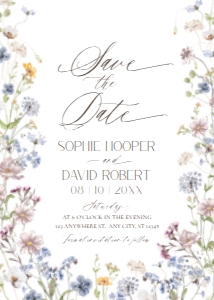 E048 Save The Date 5x7: E048 Wedding Suite