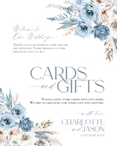 D010 Card Gift Sign 8x10: D010 Wedding Signage Bundles
