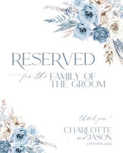 D010 Reserved Sign 8x10: D010 Wedding Signage Bundles