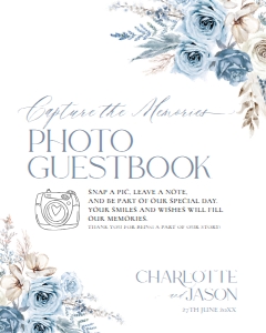 D010 Photo Guestbook Sign 8x10: D010 Wedding Signage Bundles
