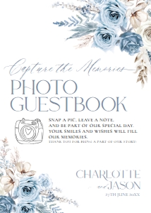 D010 Photo Guestbook Sign 5x7: D010 Wedding Signage Bundles