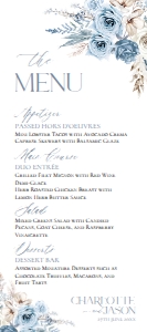 D010 Menu 4x9: D010 Wedding Bundle
